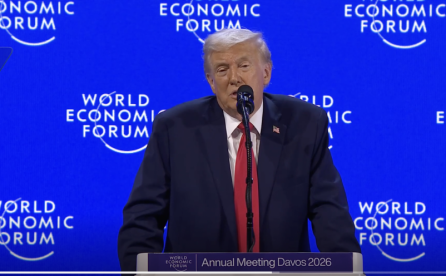 Trump en el Foro Económico de Davos.